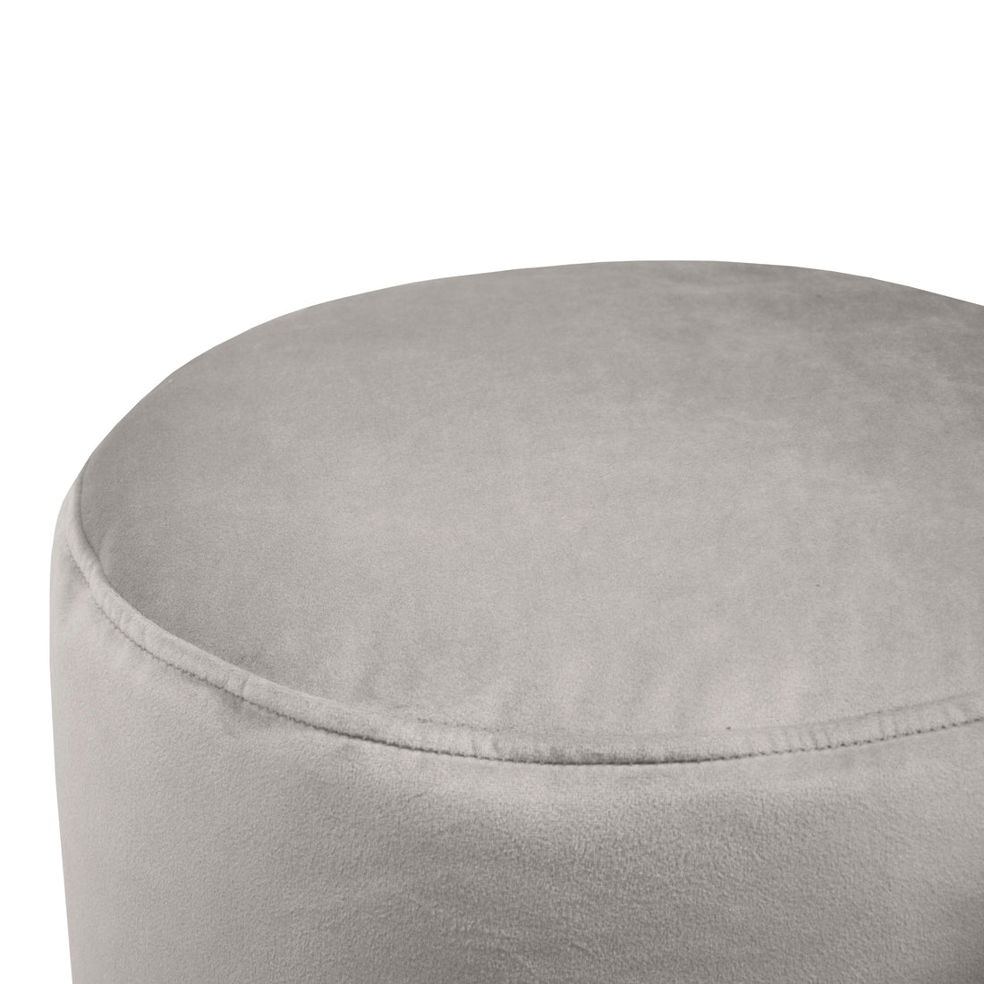 Petit Pouf Rond en Velours