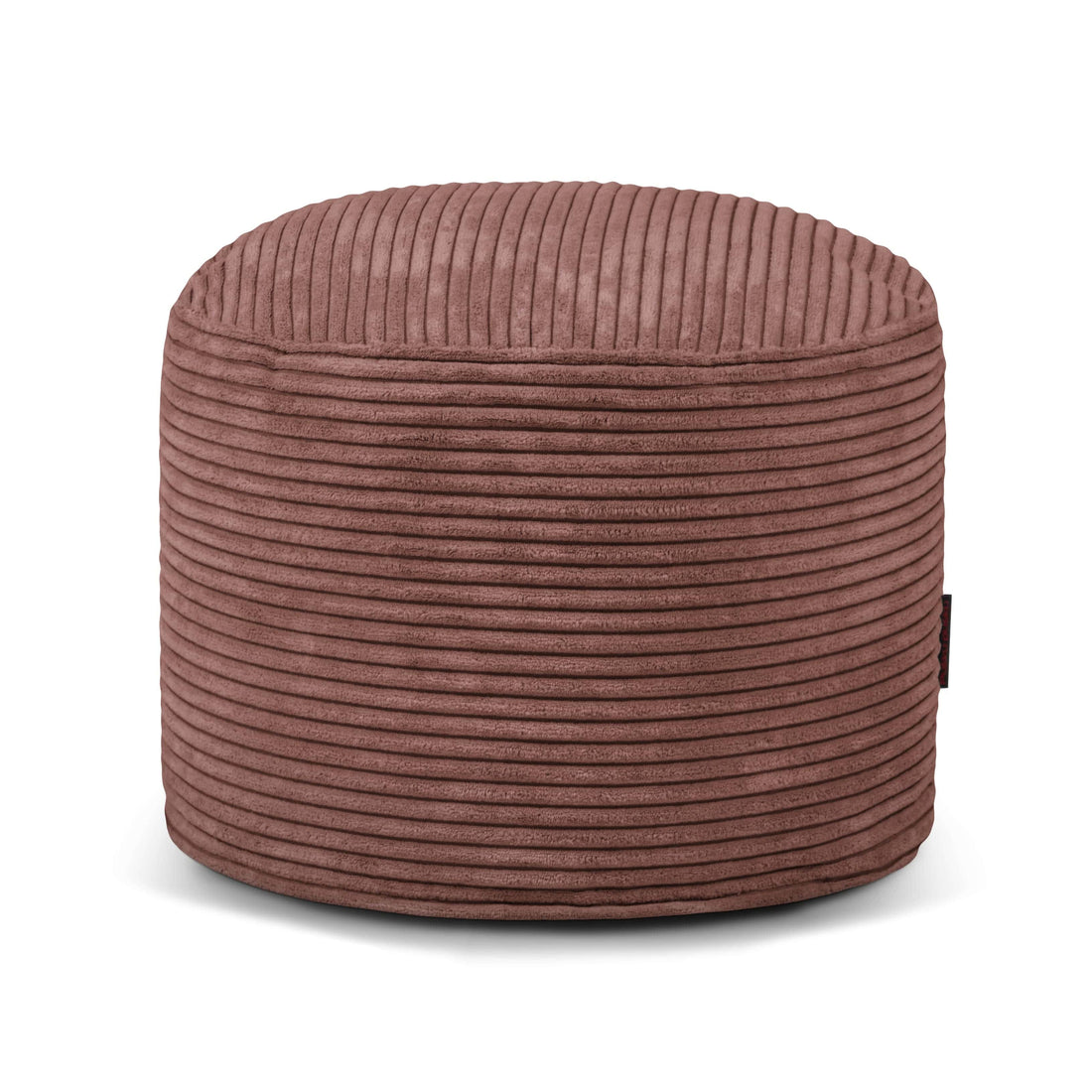 Petit Pouf Rond en Velours Côtelé