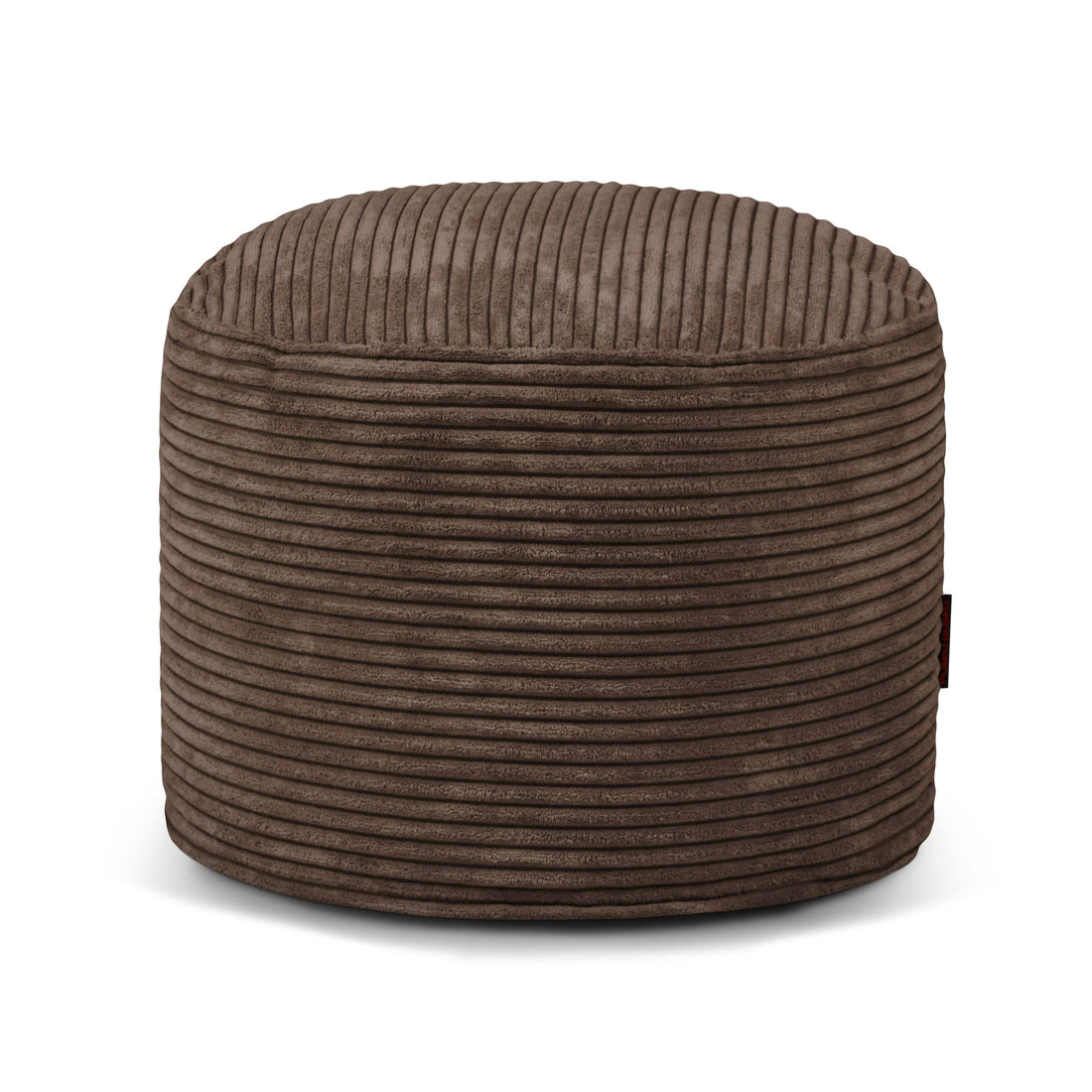 Petit Pouf Rond en Velours Côtelé