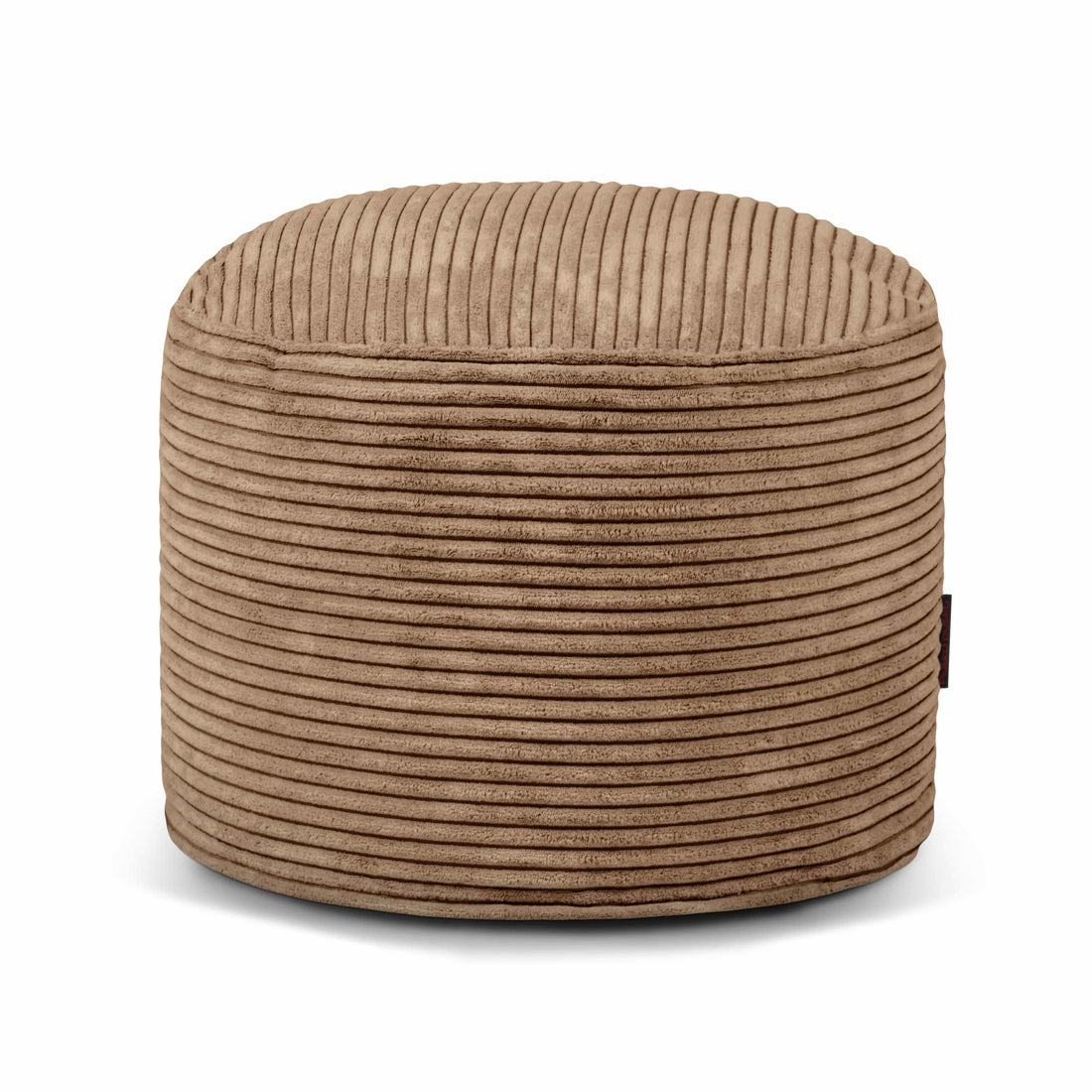 Petit Pouf Rond en Velours Côtelé